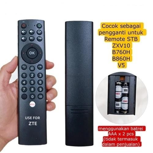 SmartSh0p- (Stb 004) Remot Remote Untuk Stb Indihom Zte Zxv10 B860H-V5 B760H Ir Non Voice / Set