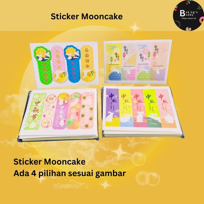 Sticker Mooncake Stiker Kue Bulan