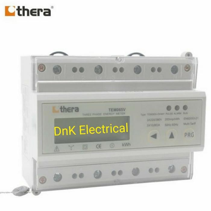 KWH Meter 3 Phase Direct (Digital/LCD) Modbus THERA TEM065V-DH491