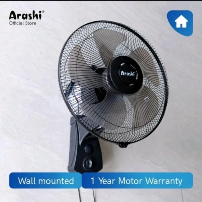 KIPAS ANGIN DINDING ARASHI APACHE 16 INCHI AR228 - WALL FAN GARANSI