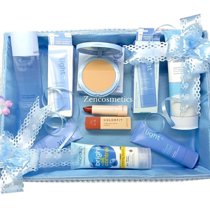 Paket Wardah Seserahan Lengkap/ Wardah Hantaran nikah /Wardah Kosmetik Seserahan/ Parsel Wardah
