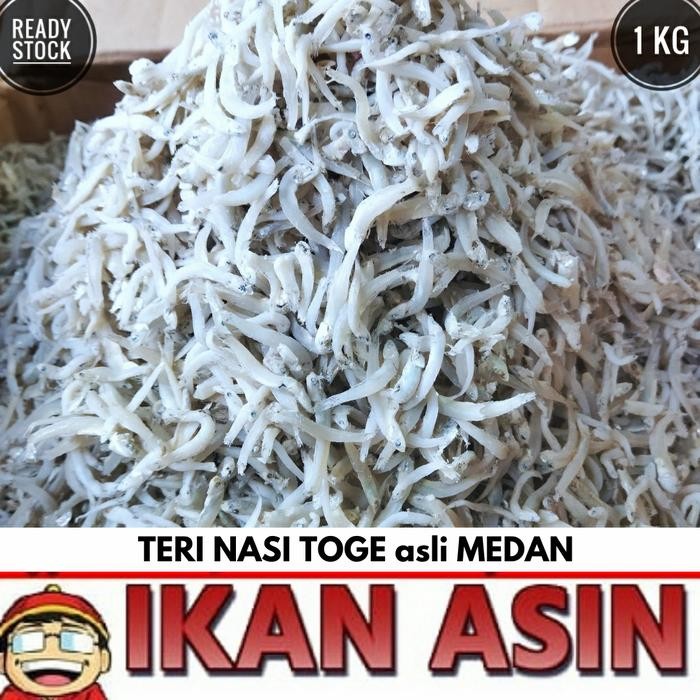 Eat77- Ikan Asin Teri Toge Medan 1 Kg Cap Toke Bagan Siapi Api
