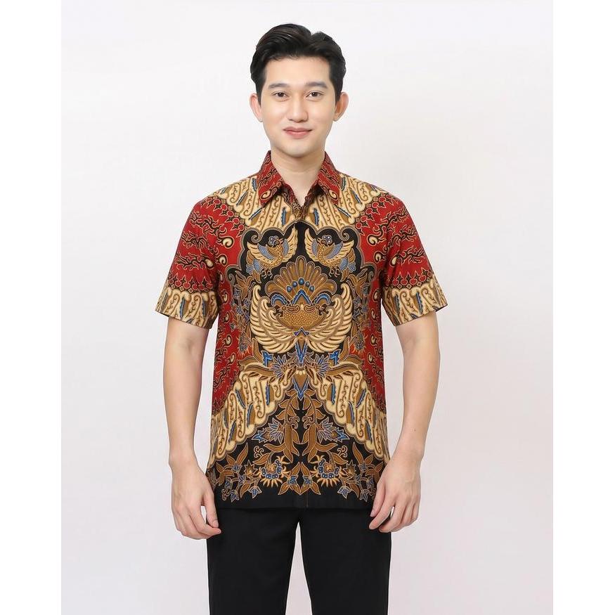 DANAR HADI - Kemeja Batik PE Parang Niskolo - 5PRNO.78.0125 - Merah