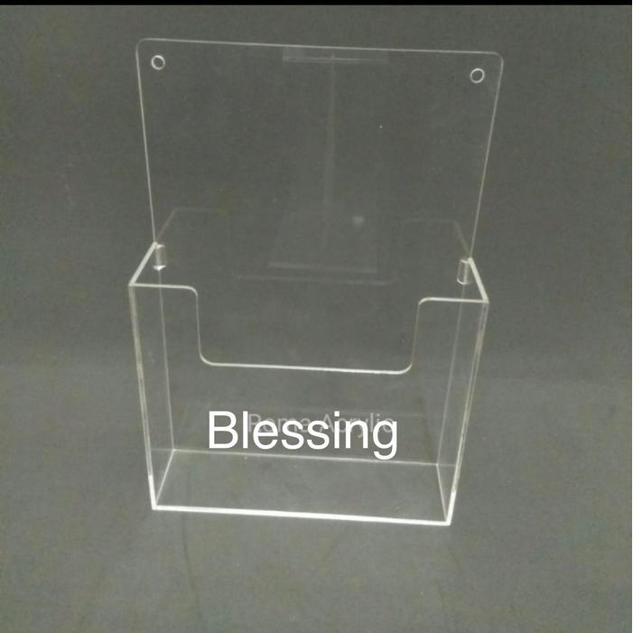 (PROMO) RAK/ACRYLIC RAK TEMPAT BROSUR UK A6/AKRILIK TEMPAT BROSUR DINDING A6