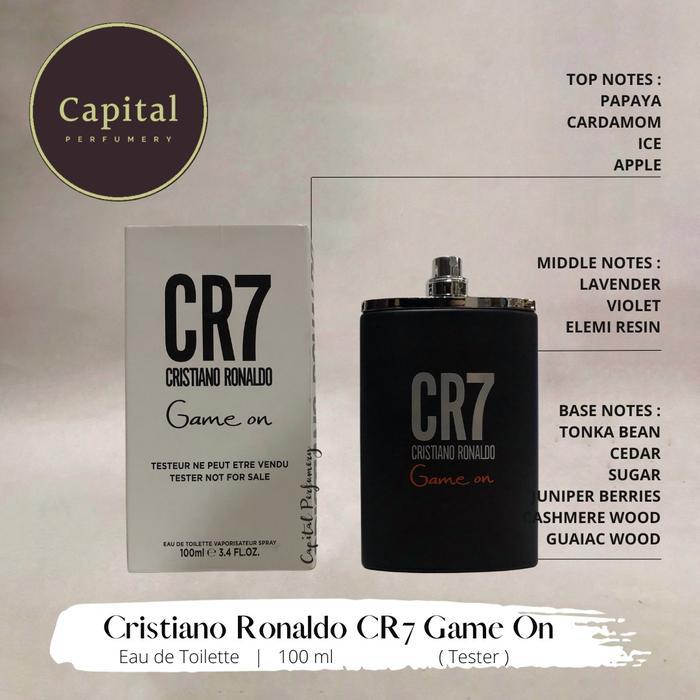 TERBARUU parfum original cr7 game on for men edt t 100 ml