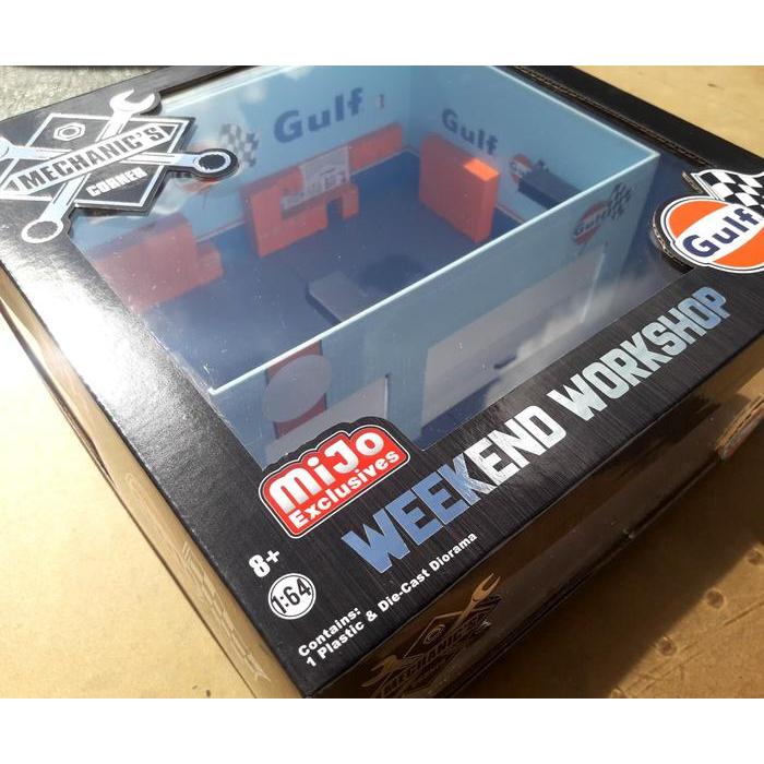 NEW GREENLIGHT DIORAMA MECHANIC CORNER - WEEKEND WORKSHOP GULF PERFORMA