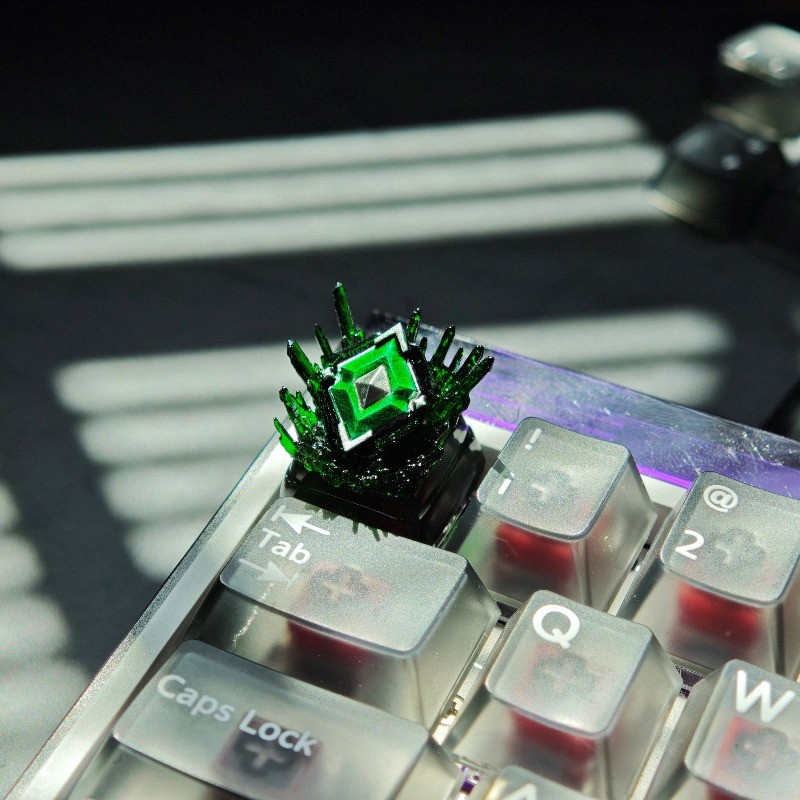 Valorant Rank Artisan Keycaps Handmade Resin 3D Custom Keycap Pure Love Themed Magnetic Switch