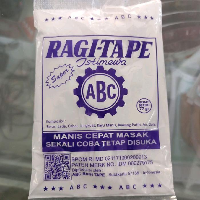 RAGI TAPE SINGKONG ABC SUPER 1 pak isi 10 sachet