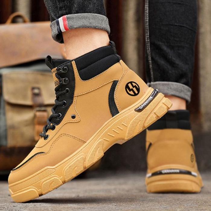 TBIG CAVERN Sepatu Boot Pria Ankle Boot Import Kerja Santai Sepatu Pria