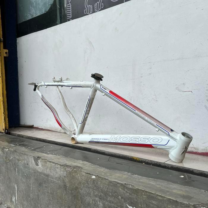 Frame Mtb 26 Mosso 2613 Triple Butted Alloy Putih Original Taiwan Disc