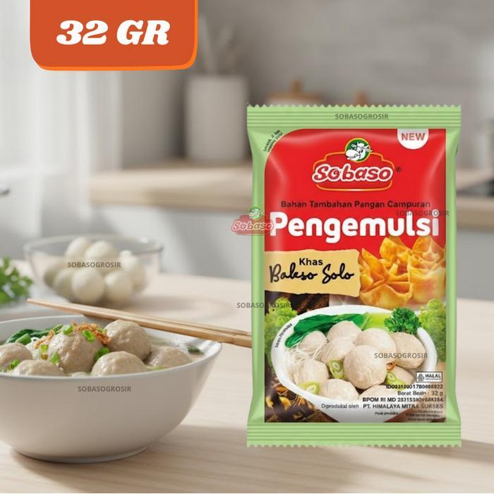 Tepung Pengemulsi Bakso Sobaso Khas Bakso Solo 32g