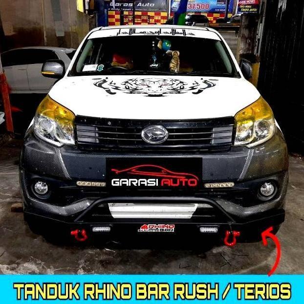 Terbaru Tanduk Depan Towing Bar Rhino Bumper Guard Rush Terios Lama 2005 -2017 With Led Drl