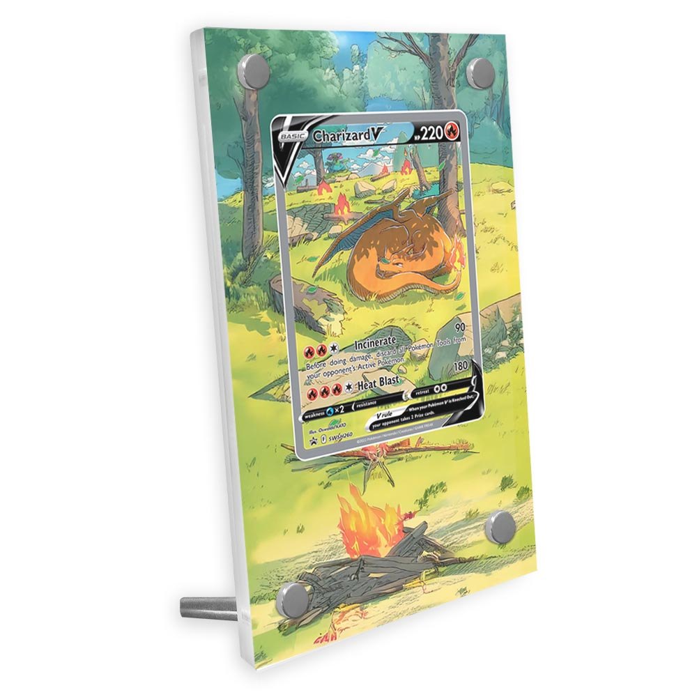 Pokemon Ptcg S12A SAR V Charizard Card Extended Art Display Case Anime Collection Card Extended