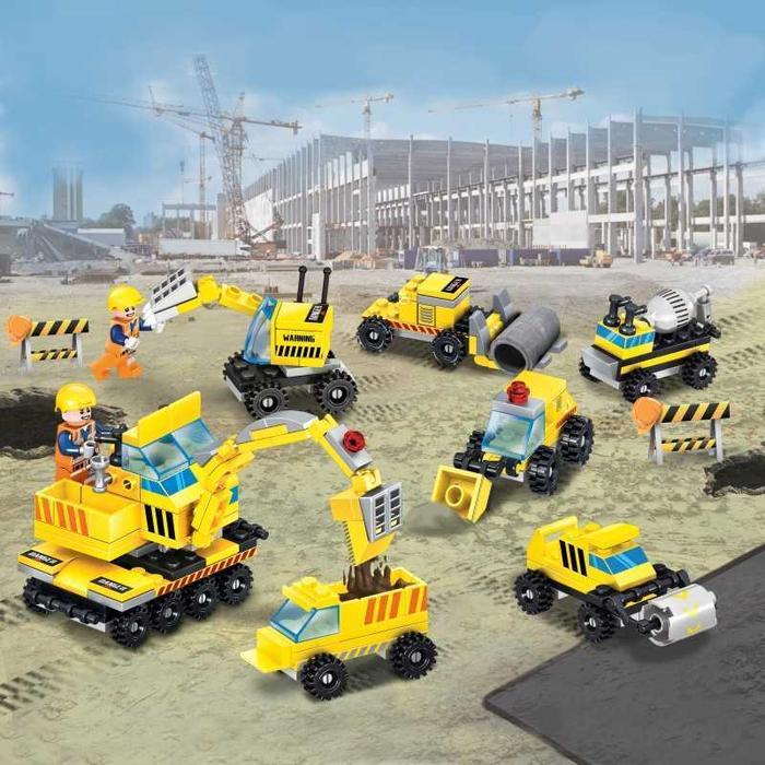 Playgo Mobil Kontraktor Mainan Rakitan Bongkar Pasang Lego Anak Edukasi Diy Susun/Balok Mobil