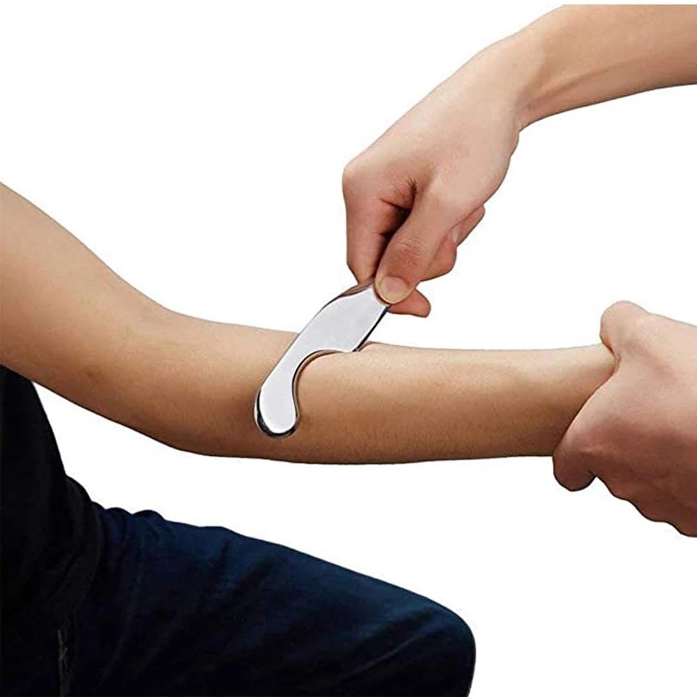 Stainless Steel IASTM Therapy Gua Sha Scraping Board Massage Tools Deep Tissue Massager Guasha