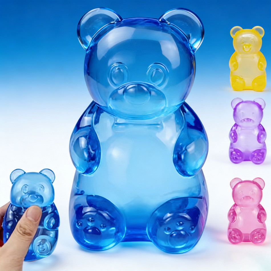Stress Bear Squishy Ball Gummy Bear Toy Sugar Filled Squishy Stress Relief Ultra-Soft Decompression