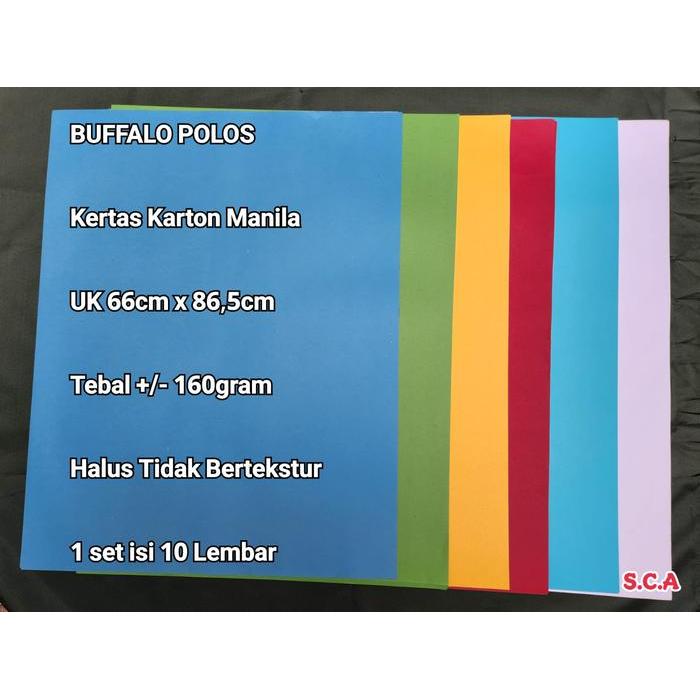 Kertas Karton Manila Warna Linen per roll 10 Lembar