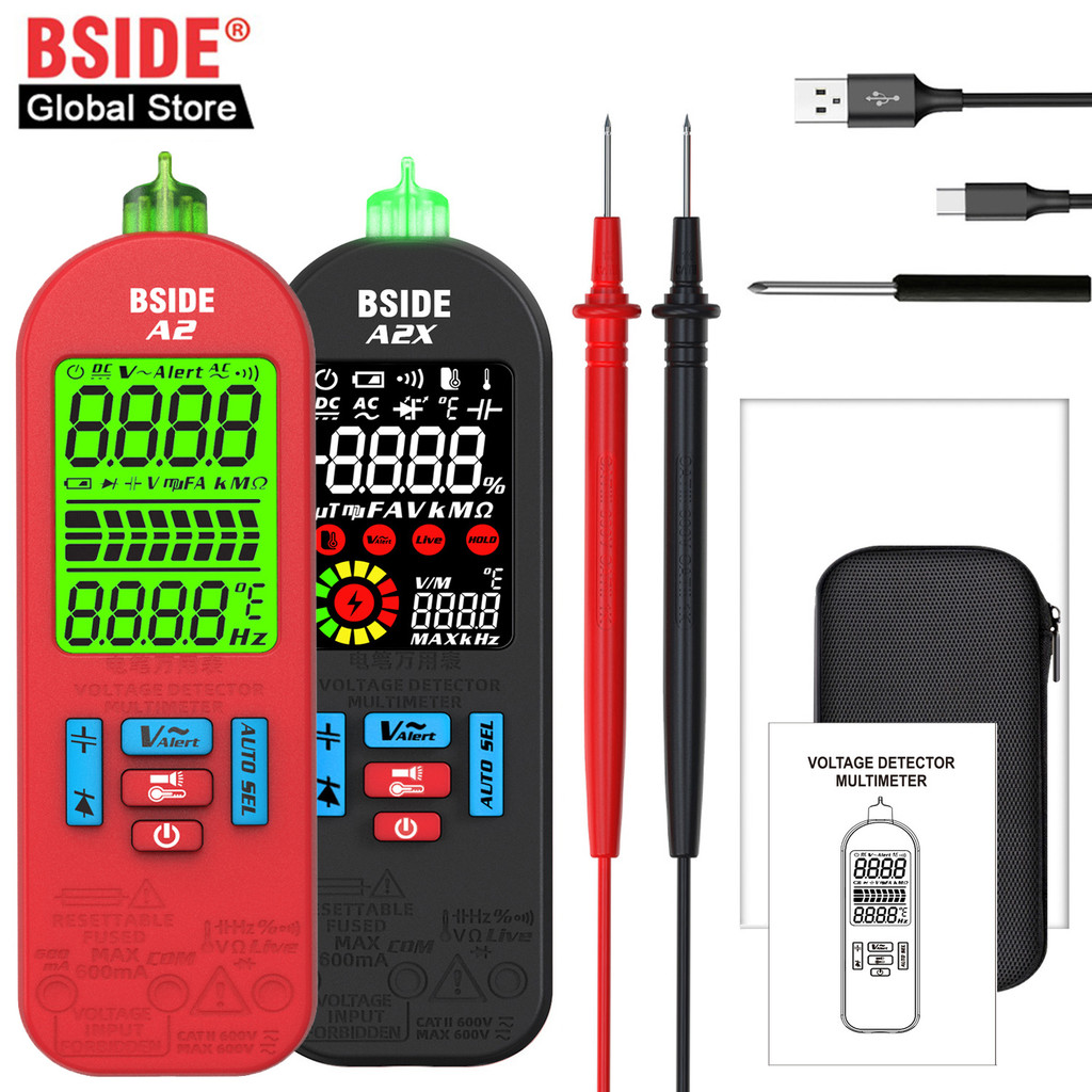 BSIDE Smart tester Digital Multimeter Rechargeable Professional Automatic Voltage Tester Handheld