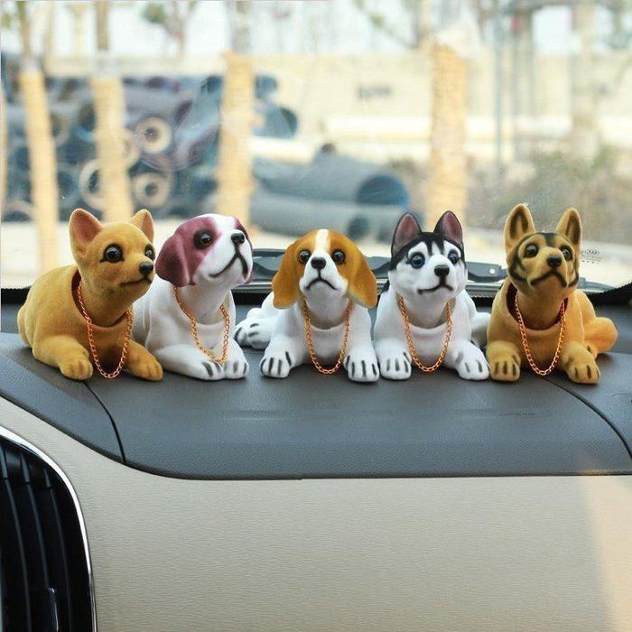 NEW!! DOUBLE SIX PAJANGAN DASHBOARD MOBIL BONEKA KEPALA GOYANG NODDING DOG CAT RABBIT TURTLE TIGER