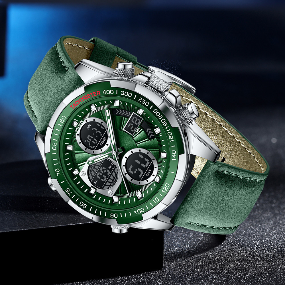 LIGE Fashion Military Watches for Men Luxury Original Sports Chronograph Watch Waterproof Quartz