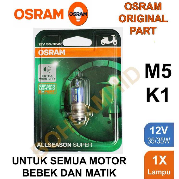 Lampu Motor H6 M5 T19 35W Blade Helm Putih Terang Tahan Air
