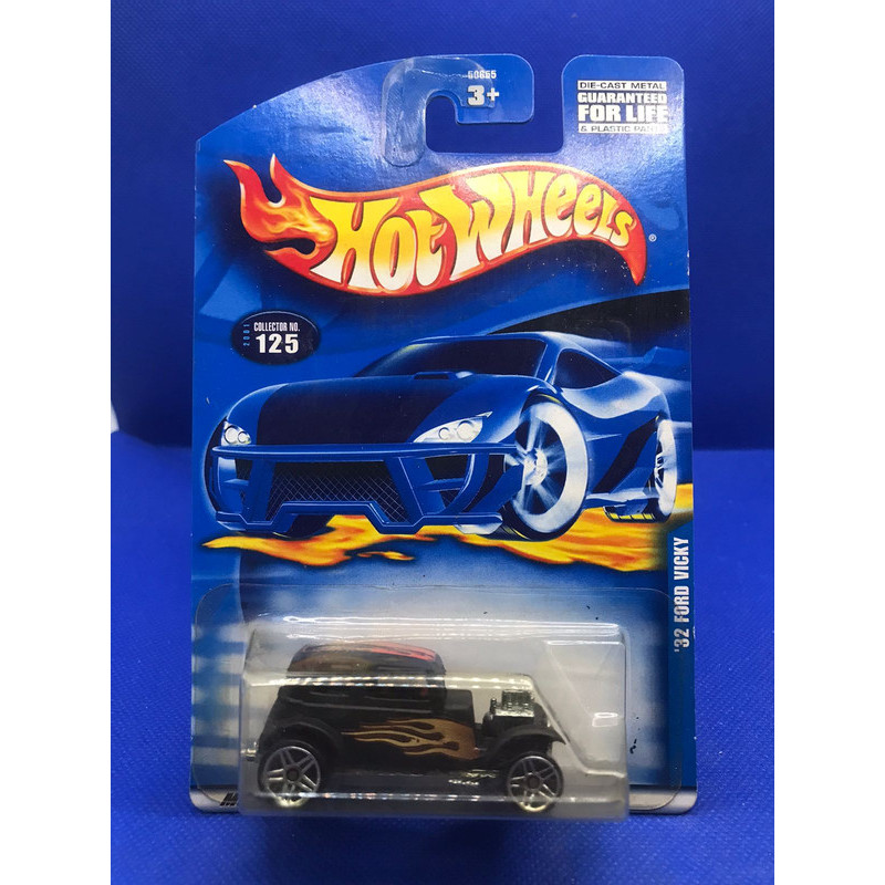 Hot Wheels 32 Ford Vicky Black Blue Card