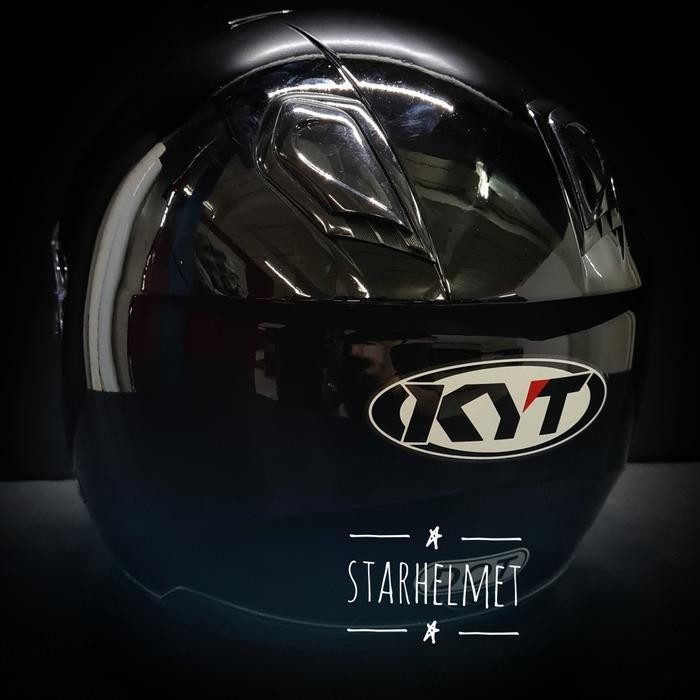 Helm Kyt Kyoto R Solid Black Gloss Original New