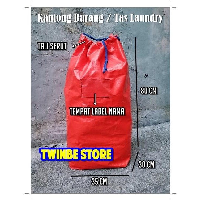 TAS KANTONG LAUNDRY TERPAL BESAR/ KARUNG BARANG CARGO TERPAL TEBAL