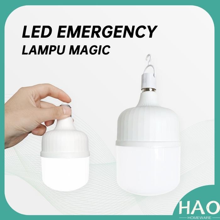 [HAO] Bohlam Lampu LED Emergency 32 W Jumbo Tetap Nyala Lama Walau Listrik Mati / Lentera malam /