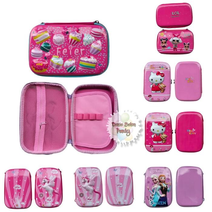 

Kotak Pensil Karakter 3D / Tempat Pensil Karakter 3D Anak Cewe