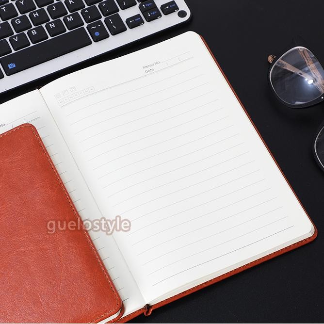 

Buku Catatan Agenda Kerja Notebook Cover Kulit Hitam A5 - Seminar Kit