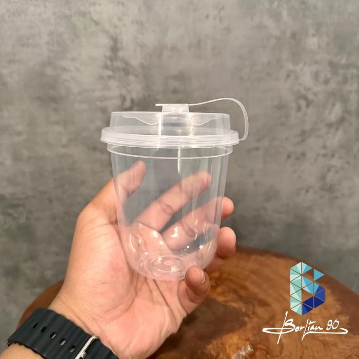 Pilihan- Gelas Pp Cup Injection Oval 12 Oz / Cup Inject Oval 380 Ml / Gelas Oval 12 Oz / Gelas