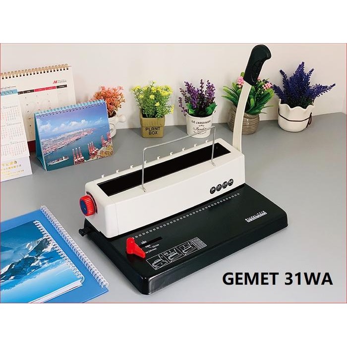 

MESIN JILID BINDING KAWAT WIRE 3:1, A4, LUBANG KOTAK, GEMET 31WA