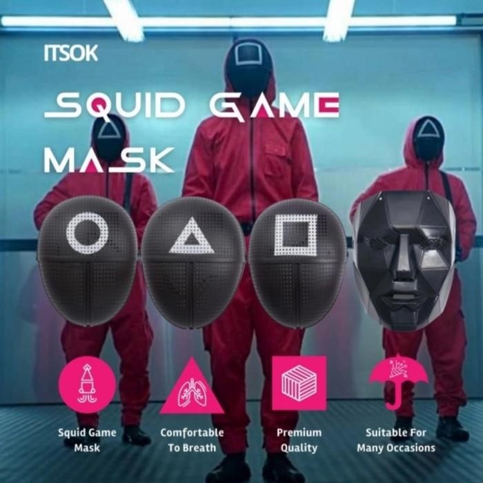 Topeng Squid Game / Squid Game Mask