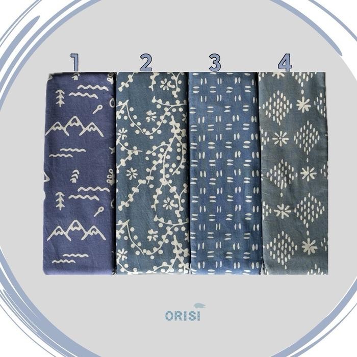 ASLI SARUNG SANTRI PUTRI (SARUNG BATIK CAP ) / KAIN BATIK CAP - EDISI WARNA DENIM { BATIK TASIK -