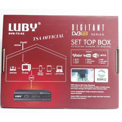 Terlaris SET TOP BOX LUBBY /STB TV DIGITAL DVB-T2-02 Reciver TV digital SALE