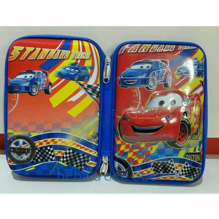 

Pencil Case Organizer/Tempat Pensil Anak Karakter Timbul 6D/Cars