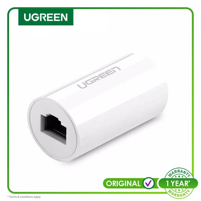 Pilihan- Ugreen Anti Thunder ( Anti Petir ) Rj45 Ethernet Connector Black-30837