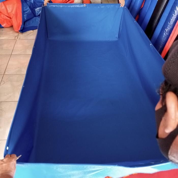 terpal kolam ikan UK 2007550 bahan terpaulin SEMIKARET PVC