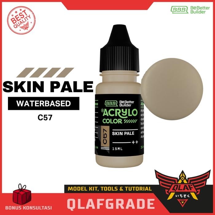 

ACRYLO SKIN PALE C57 cat gundam best hand brush airbrush model kit Acrylic Kuas