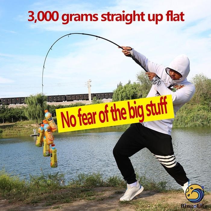 Joran Pancing Carbon Joran Spining 165Cm Tongkat Pancing 180Cm Joran Casting Memancing Rod 210Cm