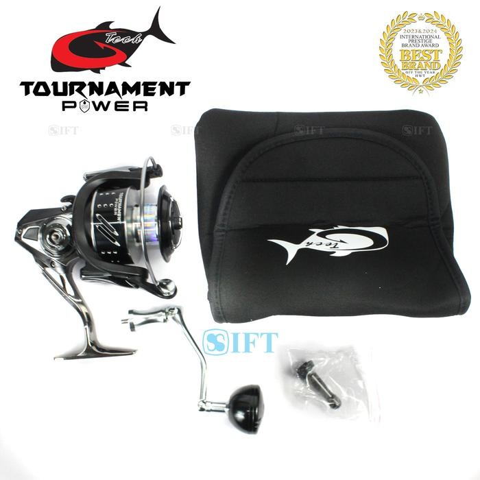 Reel G-Tech Tournament Power Sw 3000 4000 5000 8000 Pg Power Handle Saltwater Metal Body Sungai
