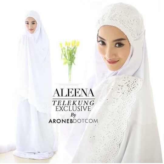 mukena khadijah putih cantik