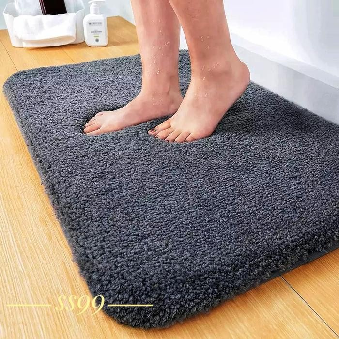 

Indoor House Mat Keset Bulu Kaki Kamar Mandi WC Rumah Anti Slip Tebal
