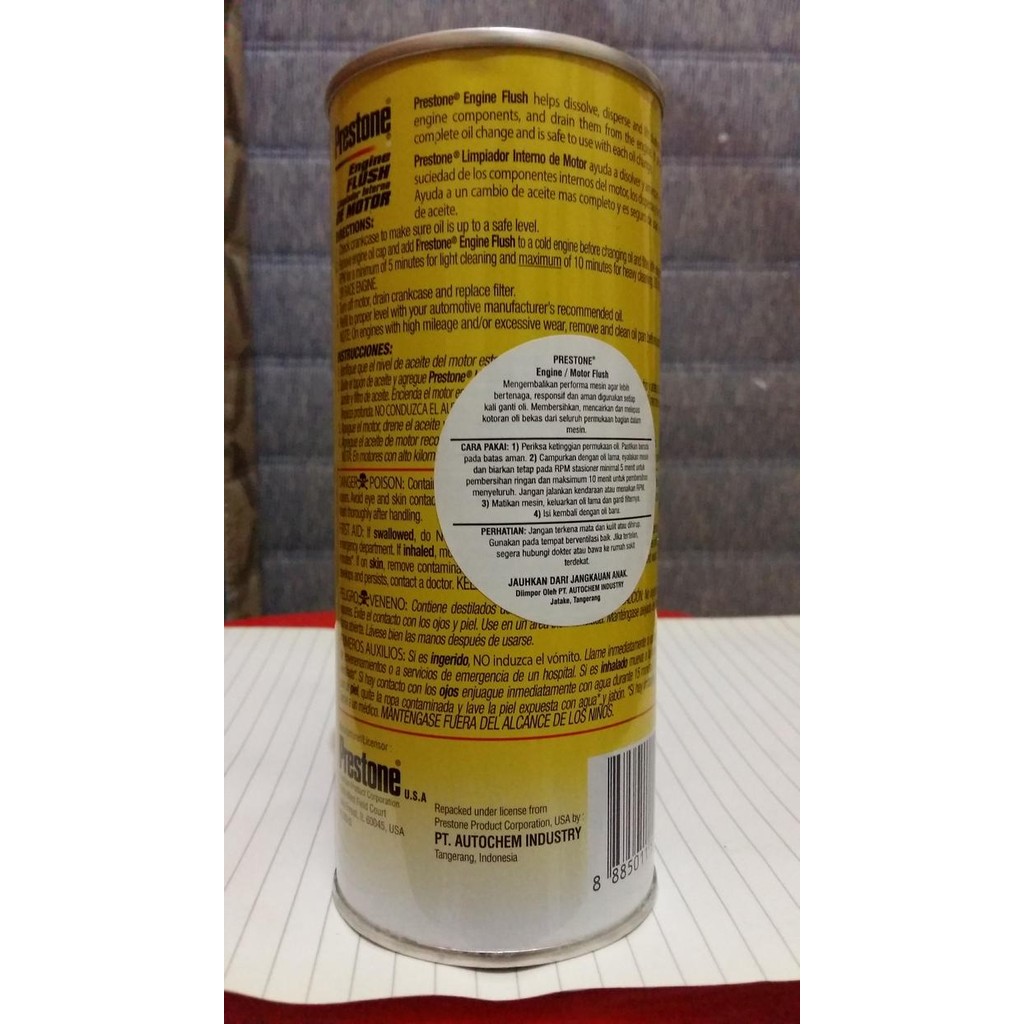 FLUSH OLI / PEMBERSIH MESIN / GANTI OLI - PRESTONE ENGINE FLUSH 443 ML