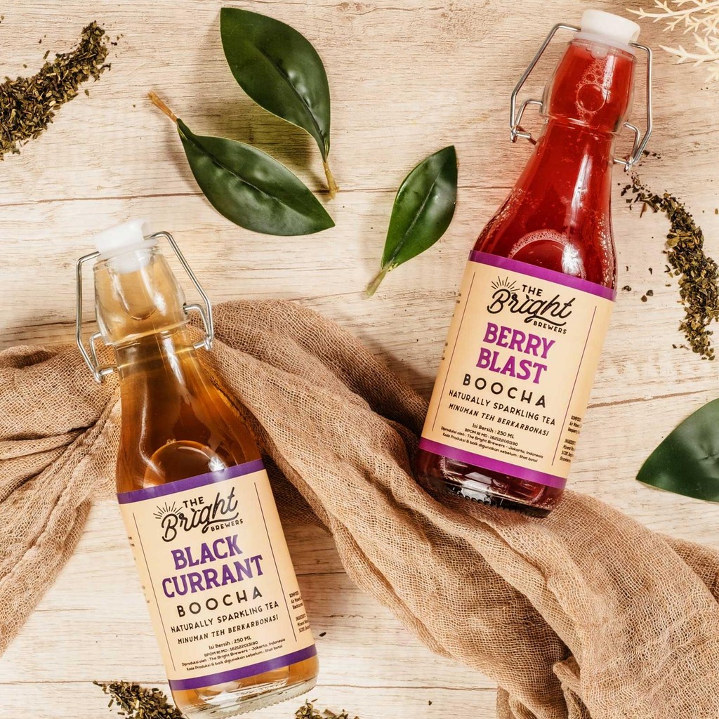 

Kombucha Bundle 250 ML Mix 2 Botol The Bright Brewers Teh Fermentasi