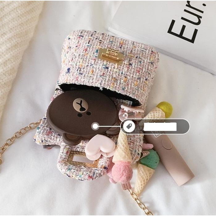 TAS SELEMPANG RAJUT Fashion AKSESORIS ANAK PEREMPUAN LUCU Kode 1444