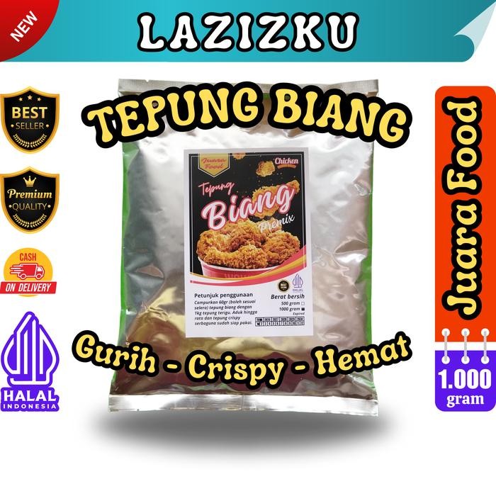 

New Biang Tepung Bumbu Fried Chicken Premium Berat 1 kg Merk Juara Food