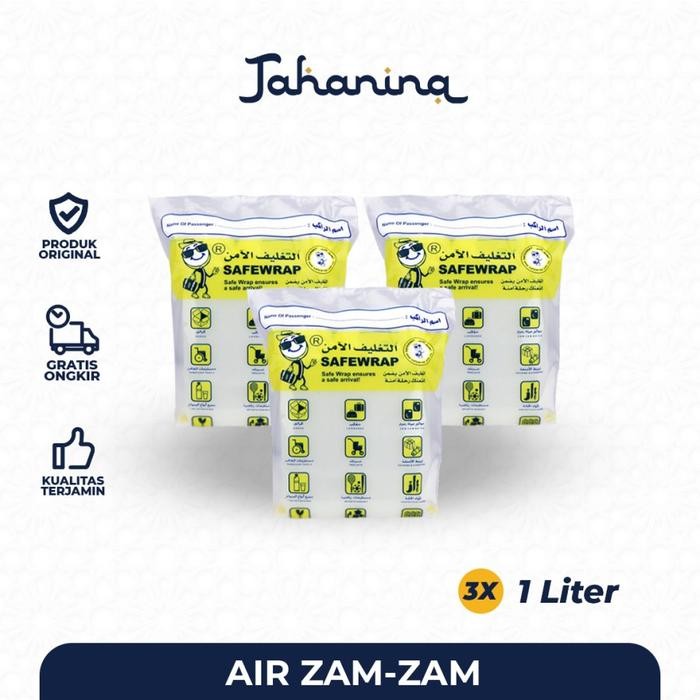 

New PAKET AIR ZAM ZAM 1 LITER - ISI 3pcs (ASLI)