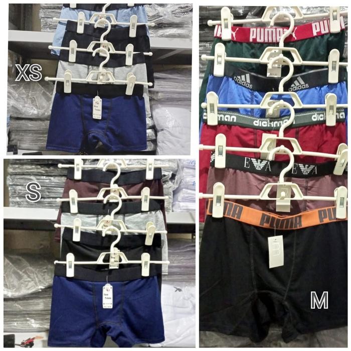 Pilihan- 5 Pcs Celana Dalam Boxer Anak Laki Remaja Polos